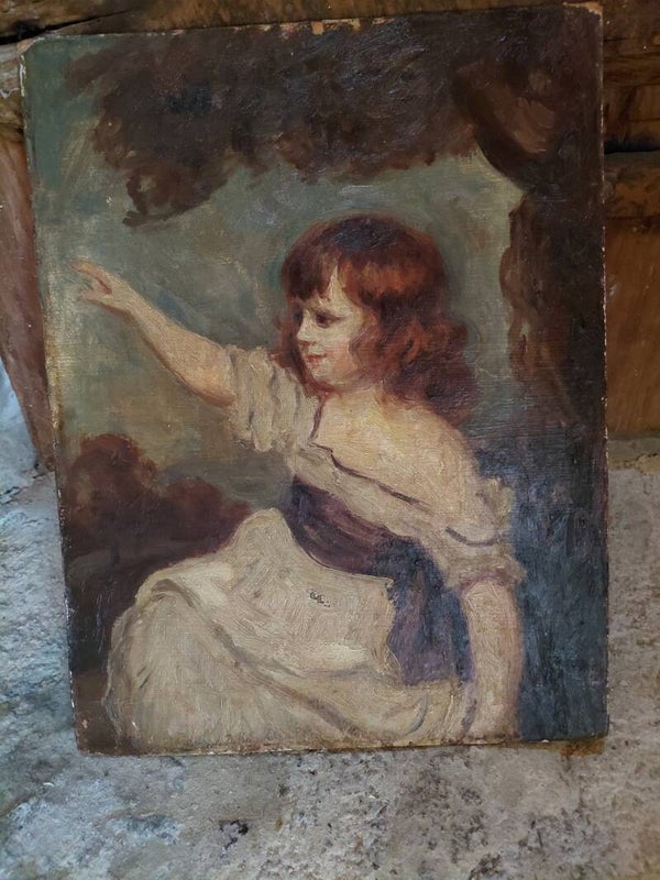 Reproductie schilderij Francis Geaorge Hare