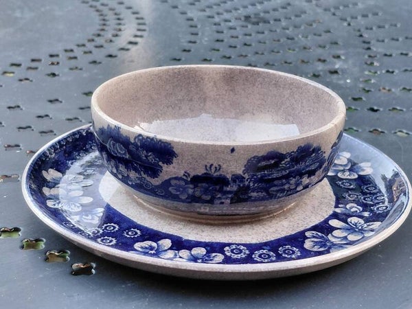 Soepkom Copeland Spode's England Tower blue