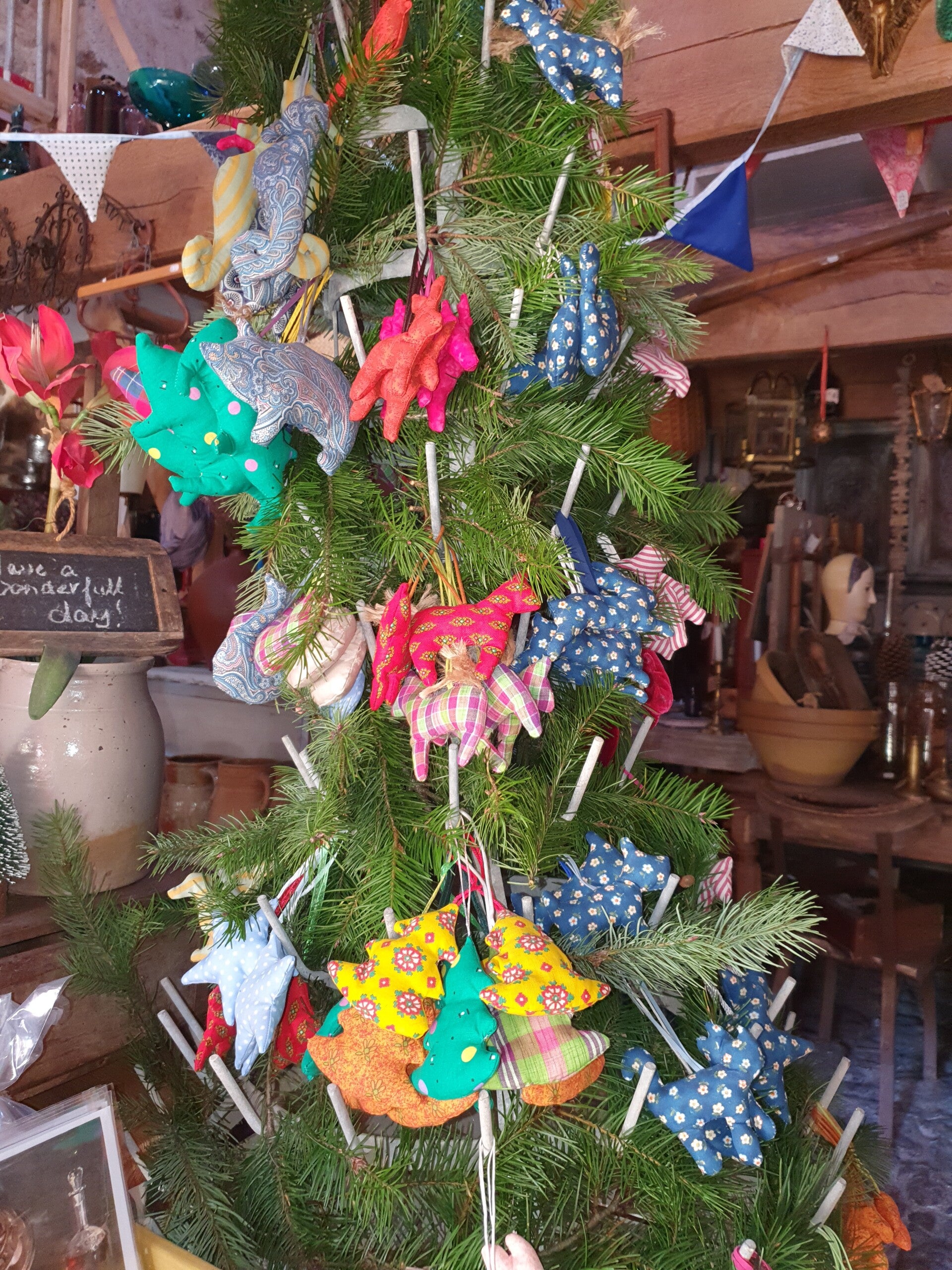 Stoffen dieren decoraties