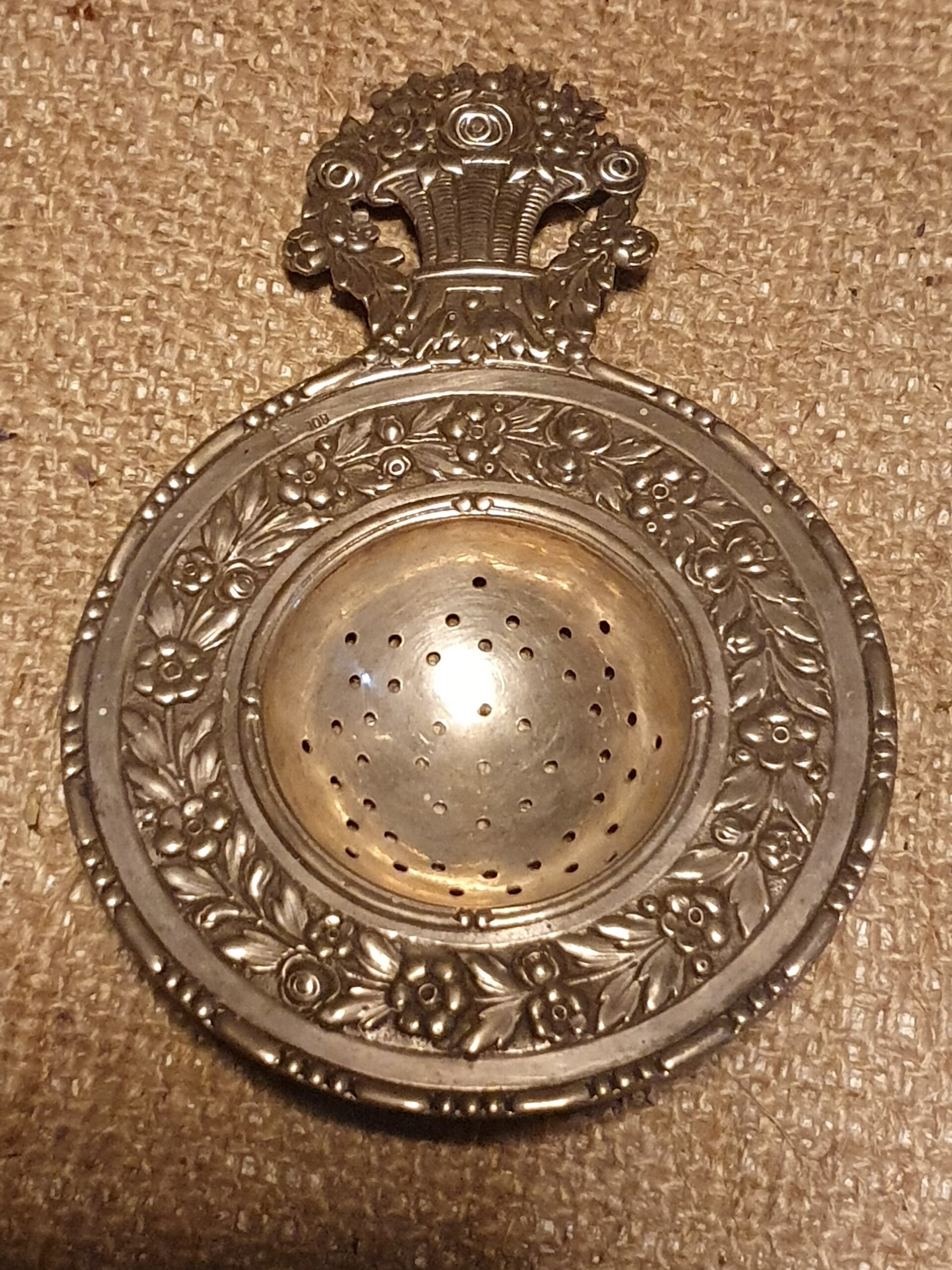 Theezeefje verzilverd