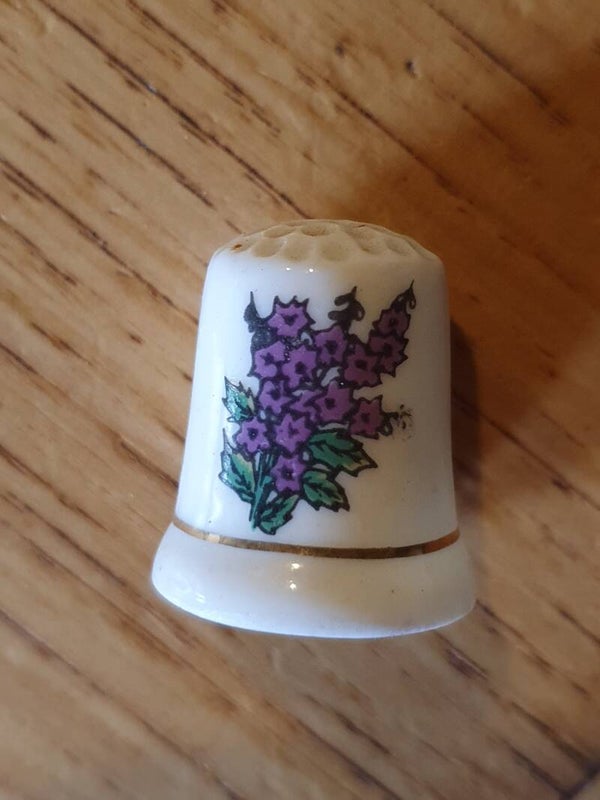 Vintage vingerhoed bloem