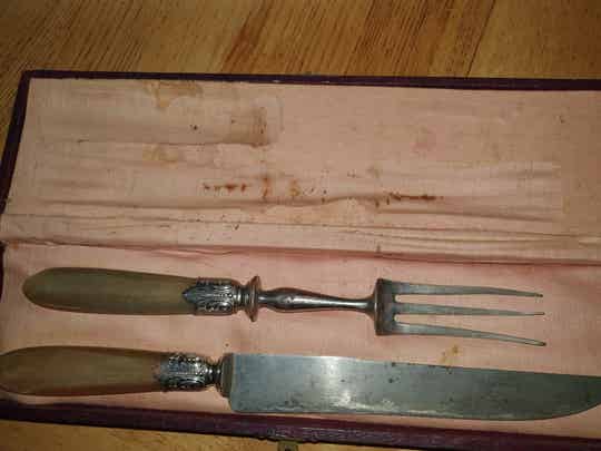 Antiek vleesset