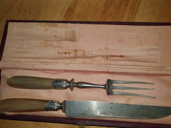 Antiek vleesset