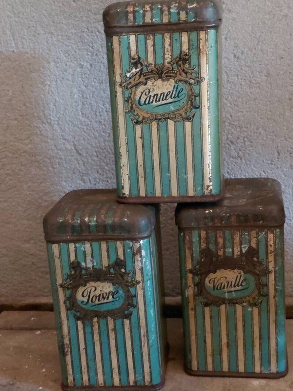 Voorraadblikjes vintage