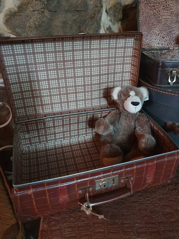 Vintage bruin koffertje -