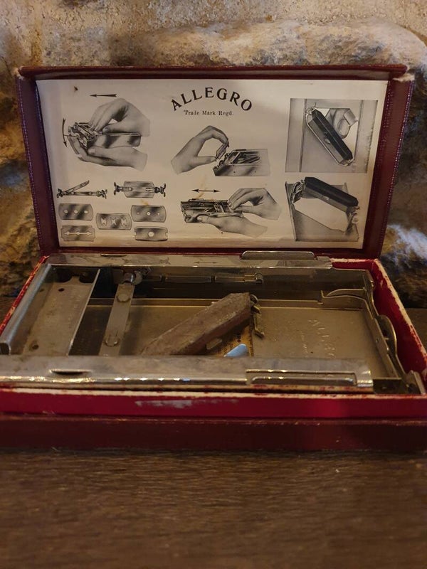 Kapper / barbier scheermes slijpsysteem - Système d'affûtage de rasoir pour coiffeur/barbier