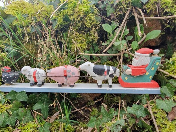 Kerst deco hout - Decoration Noël en bois