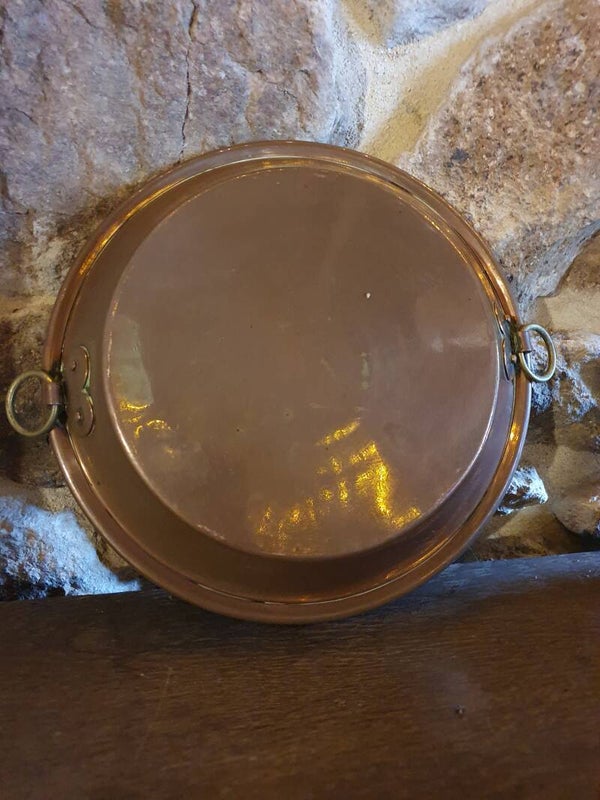 Antieke rood koperen schaal - Bol en cuivre rouge ancien