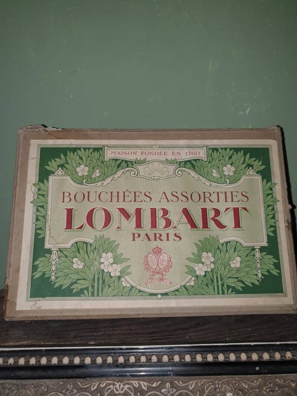 Oude Lombart chocolade doos - Ancienne boîte à chocolat Lombard
