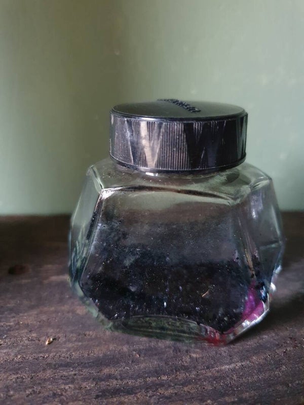Oude inkt fles Waterman - Ancienne bouteille d'encre Waterman