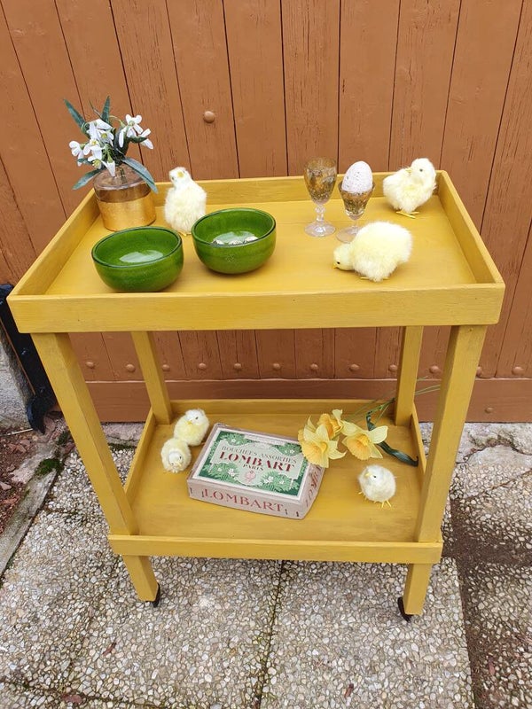 Vintage tafeltje / trolley - Table / desserte vintage