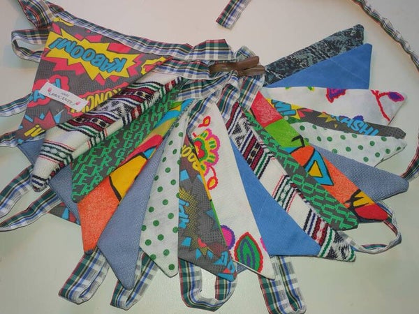 Stoffen vlaggenlijn, slinger - Guirlande de fête