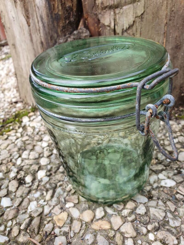 Oude franse weckpot l'Ideal 0,75 ltr - Ancien pot de conservation français l'Idéal 0,75litre
