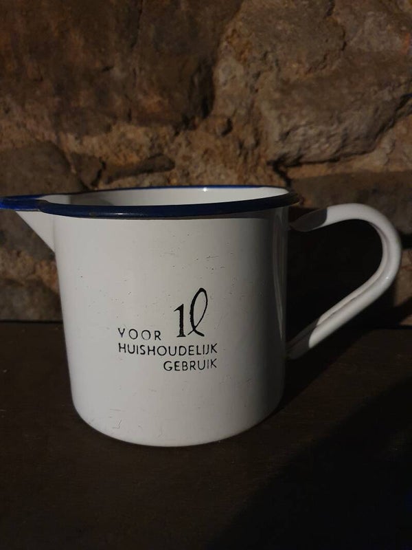 Litermaat blauwe rand 2443-1 - Mesureur de litre, bord bleu