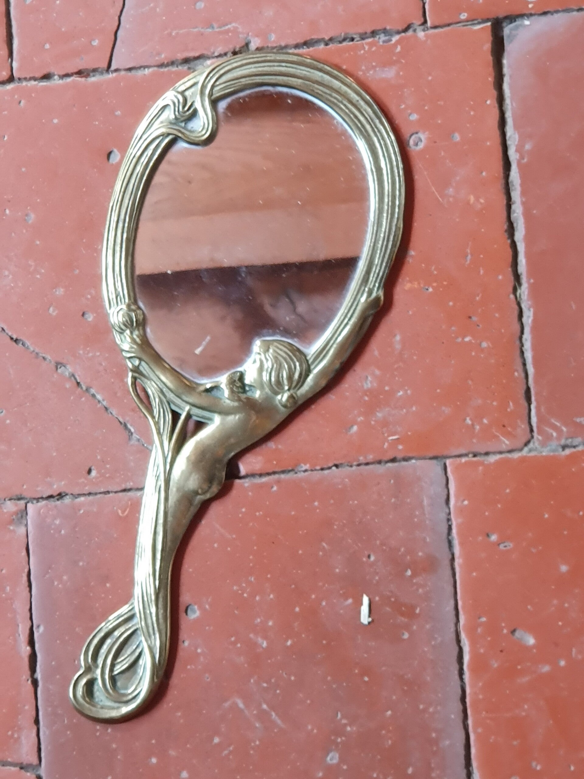 Handspiegel Art Noveau - Miroir à main Art Nouveau