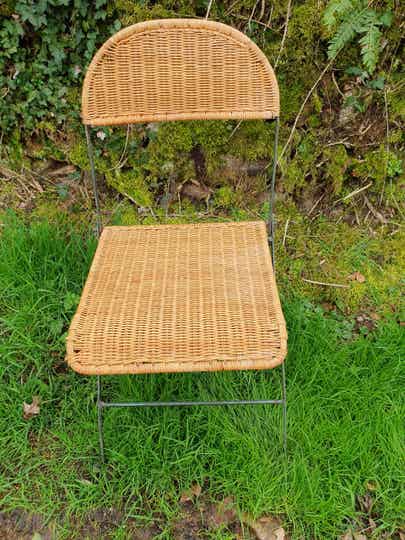 Vintage franse tuinstoel - Chaise de jardin vintage française
