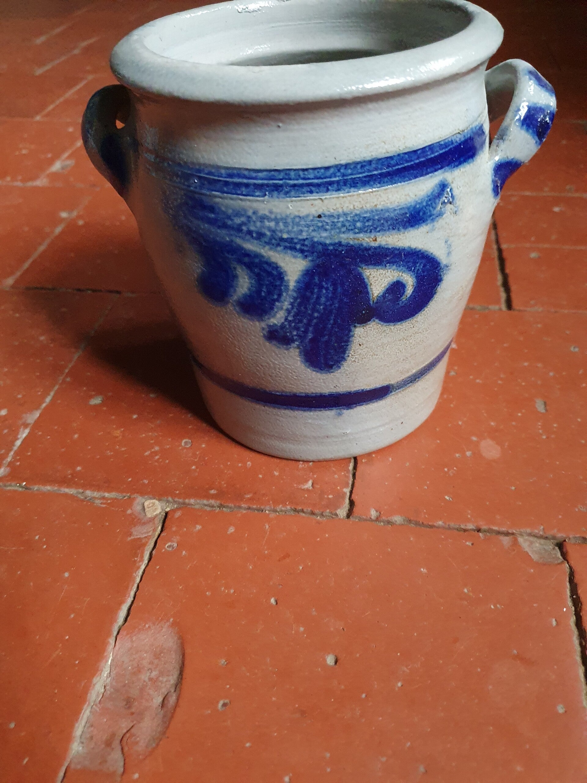 Keuls aardewerk pot hoog - Pot haut en faïence de Cologne