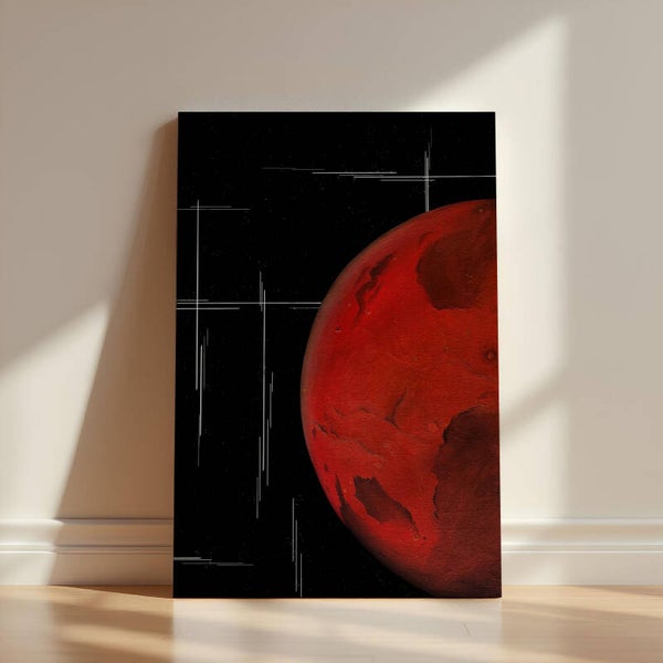 ÖLBILD "REISE ZUM MARS" 24x30cm