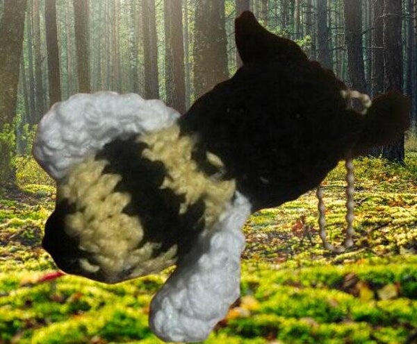 101. Crocheted Bee Keychain