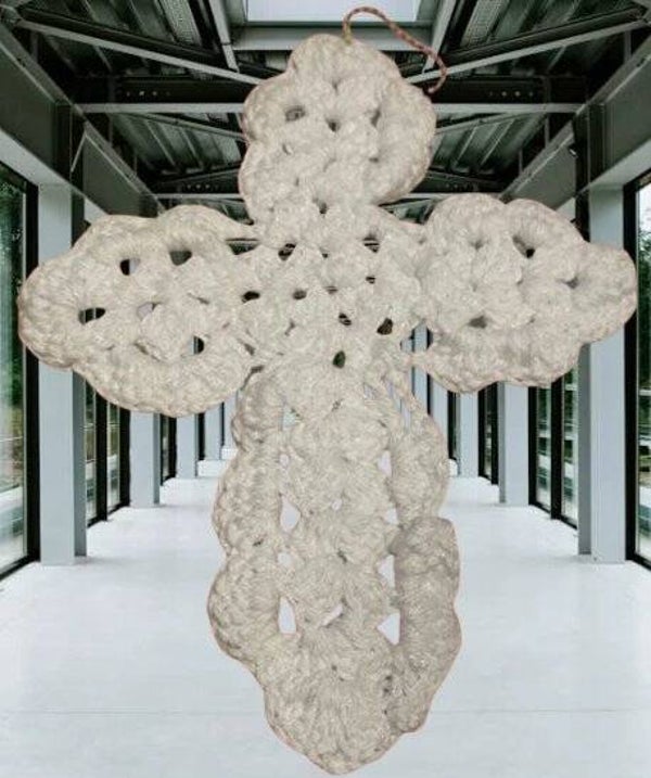 105. Crocheted Cross