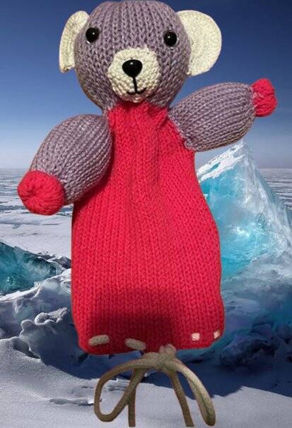 125. Crocheted Bear PJ Bag