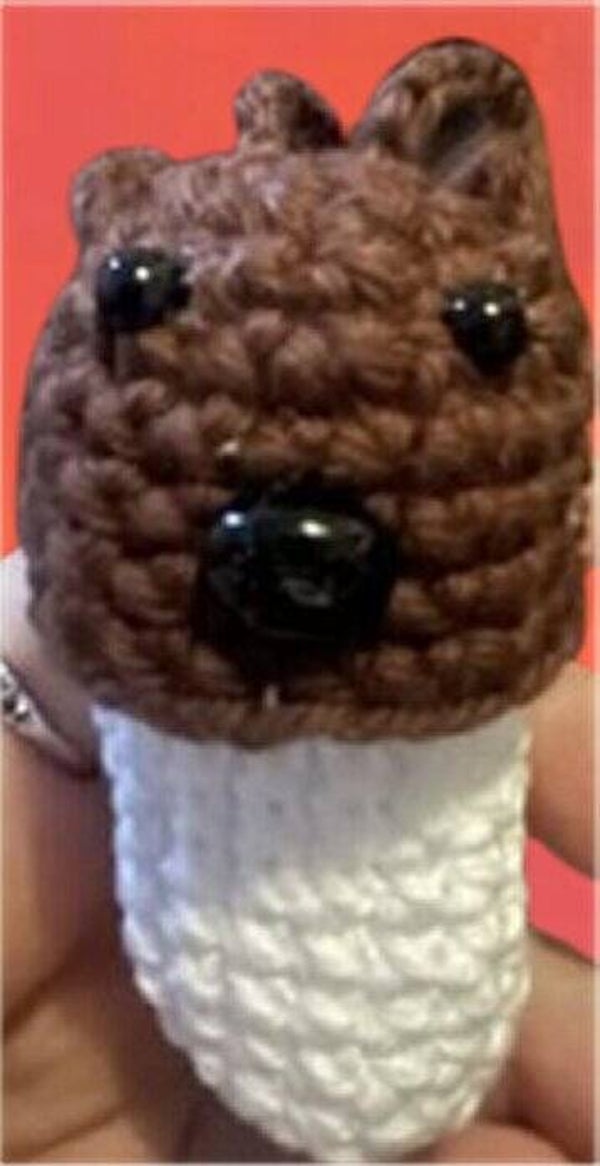 37. Little Bear Chapstick Cover Keychain