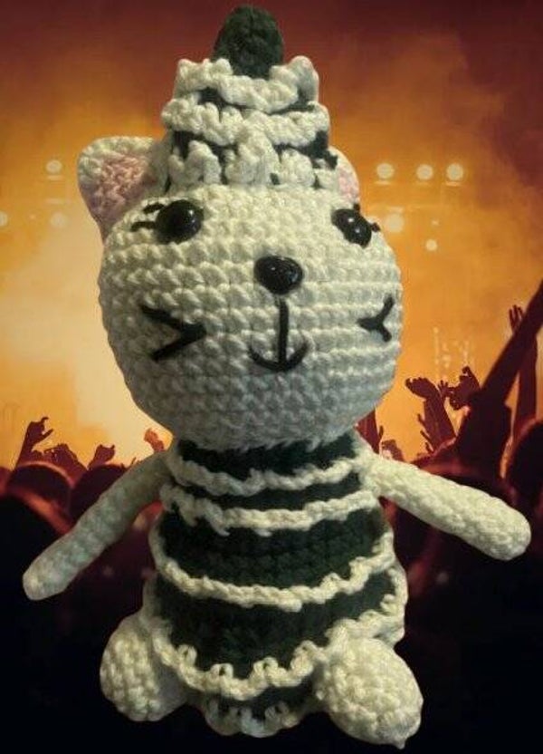 38. Crocheted Christmas Cat Decoration