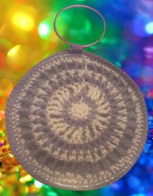 56. Crocheted Mandala Keychain