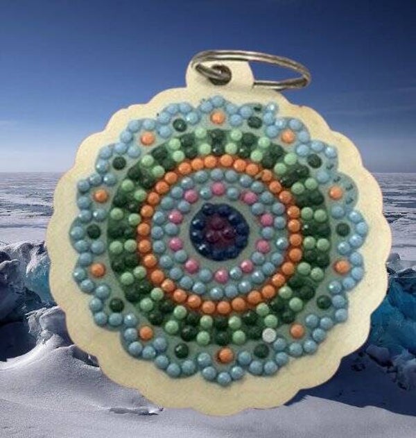 66. Diamond Art Mandala Keychain