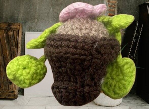 70. Crocheted Flower Plant