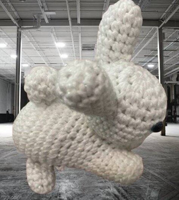 86. Crocheted Bunny Toy