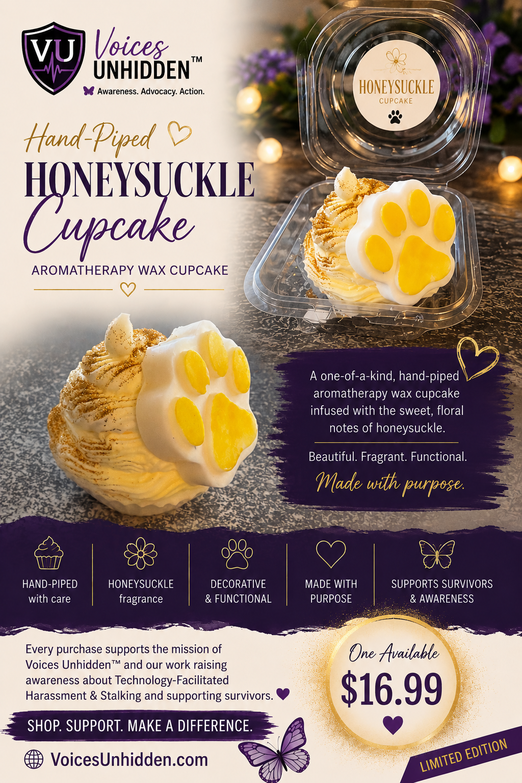 Decorative Aromatherapy Wax Cupcake