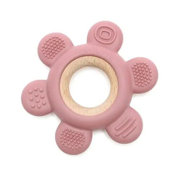 Snufie - bijtring 'bloem'