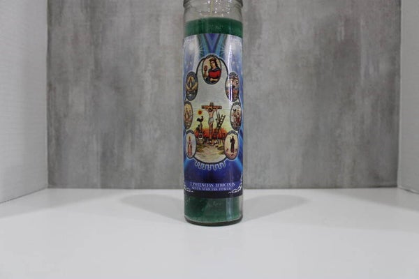 Vela de oración 7 dias , Vela de siete potencia africana.