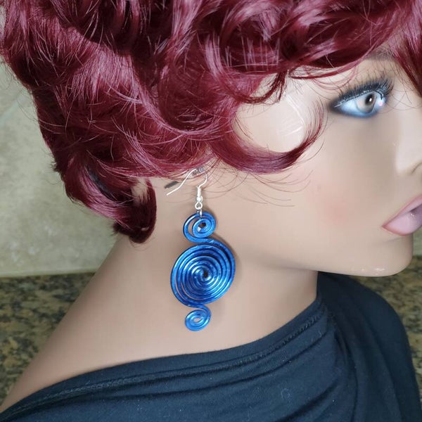 Triple Spiral Wire Earrings