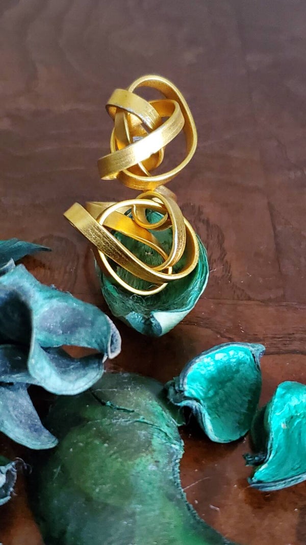 Chaos Flat Wire Sculpture Ring