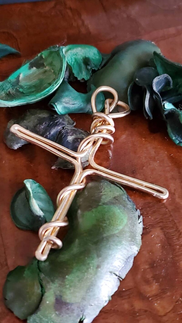 Hammered Cross Pendants