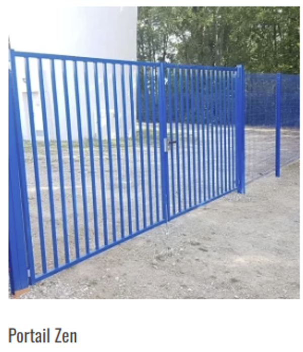 Portillon ZEN Hauteur 1.75m Passage 1.00m