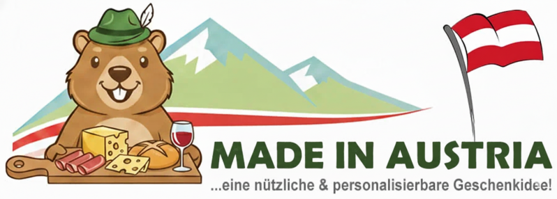 Weihnachtsgeschenk für Mitarbeiter: graviertes Jausenbrett mit Logo und Dankesbotschaft