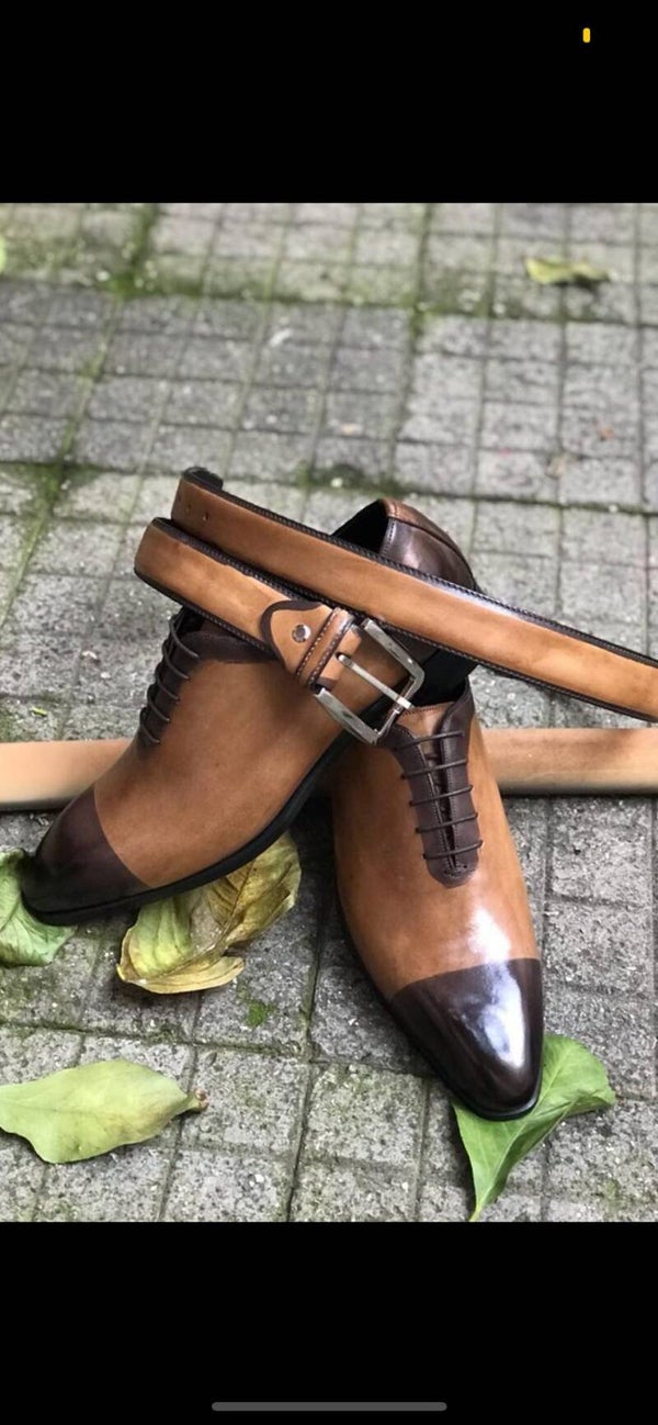 Chaussures 💯 cuire avec ceinture