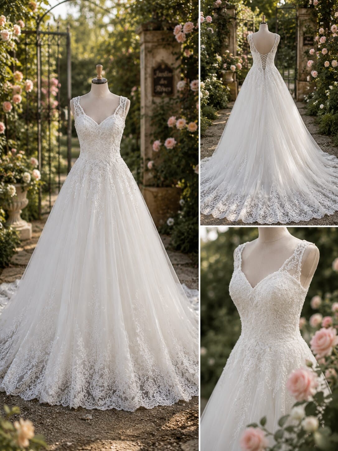 Robe blanche modele unique