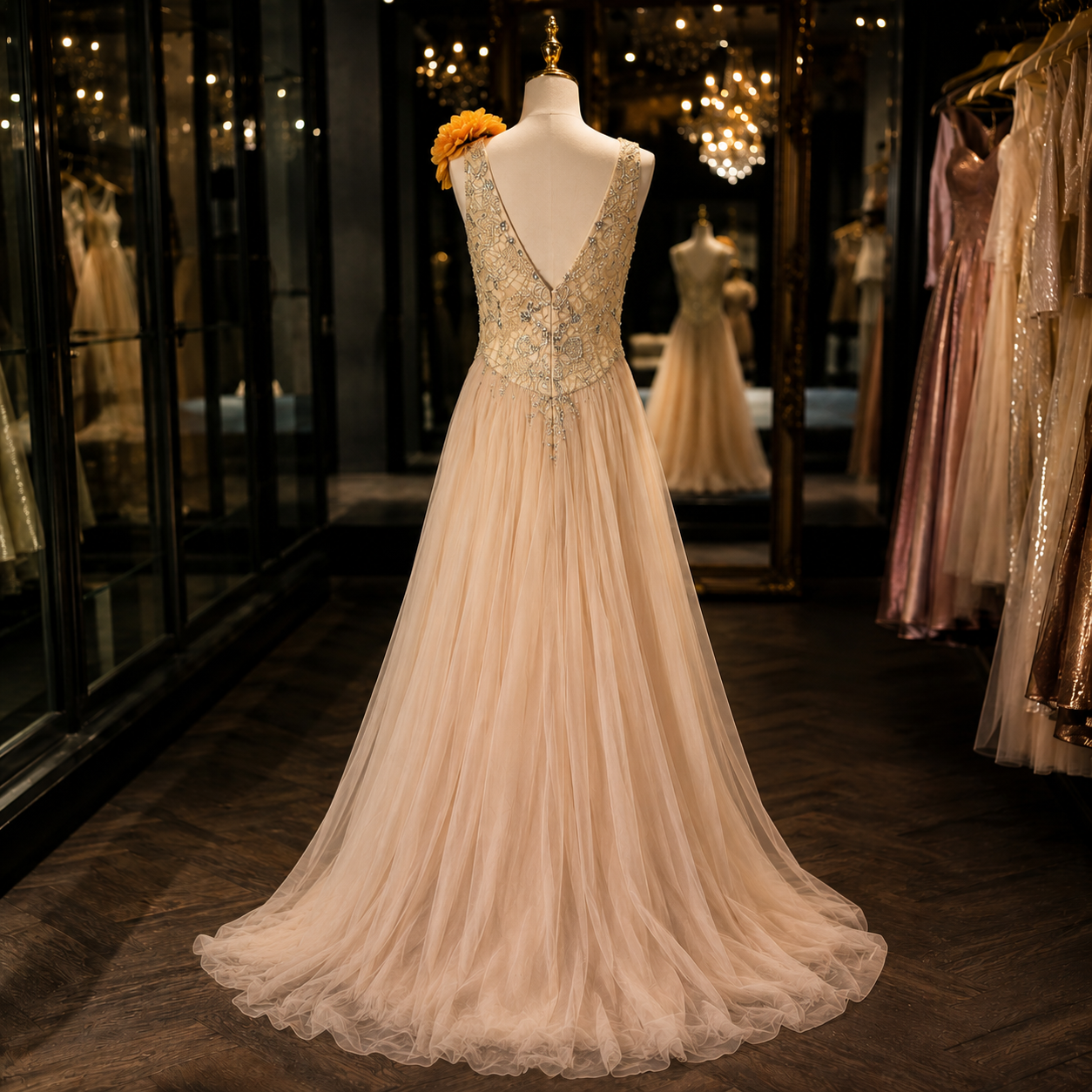 Robe de soirée modèle unique