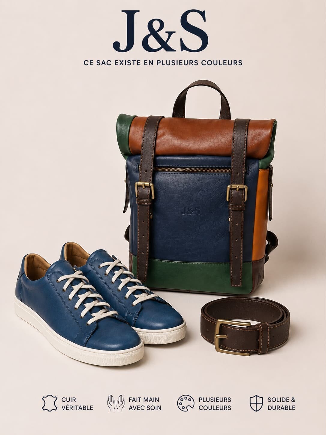 Collection 3en1 sac chaussures ceinture J&S