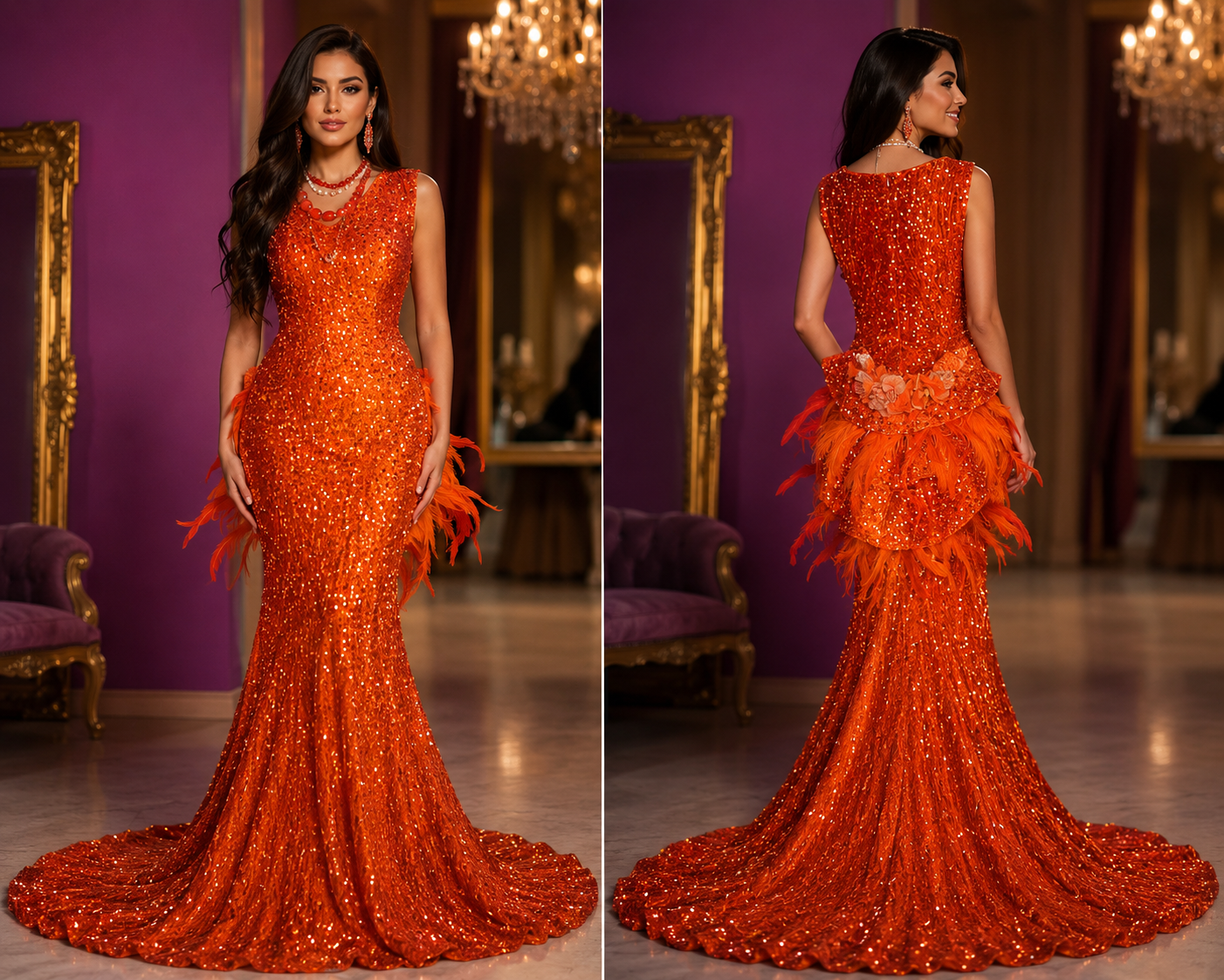 Robe de gala Modèle unique signe J&s