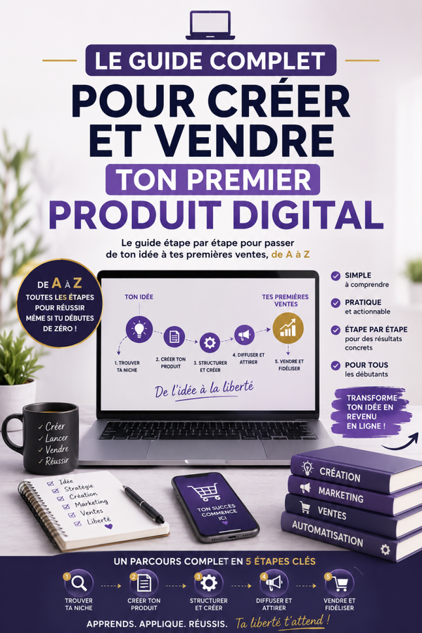 🚀 LE GUIDE COMPLET POUR CRÉER ET VENDRE TON PREMIER PRODUIT DIGITAL