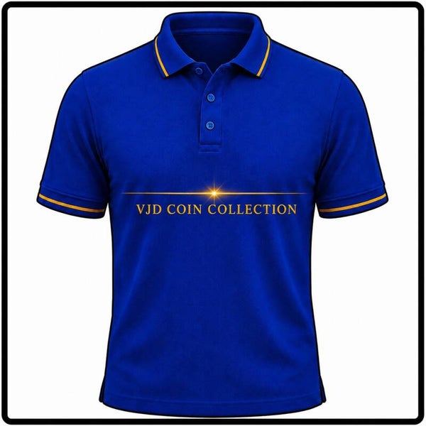🔵 VJD COIN PRESTIGE POLO – BLUE GOLD EDITION 2026