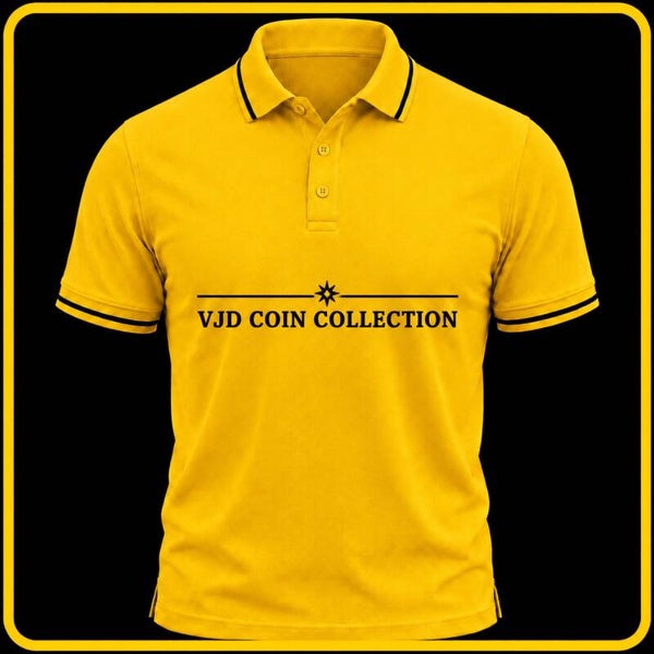 🟡👕 Polo VJD COIN Yellow Gold 2026 – Édition Numérique Officielle ✨