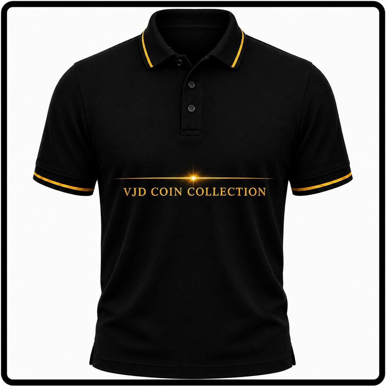 🔥 VJD COIN PRESTIGE POLO – BLACK GOLD EDITION 2026 🔥