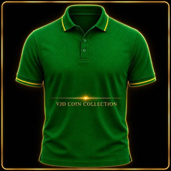 🟢 VJD COIN PRESTIGE POLO – GREEN GOLD EDITION 2026