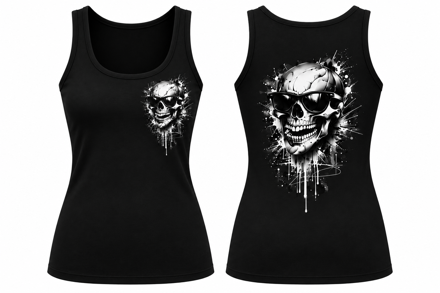 Tanktop / Trägershirt Skull